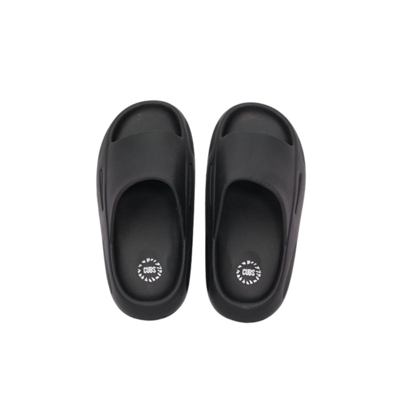 Cubs Adults Pillow Slipper High Platofm Black Flip Flops