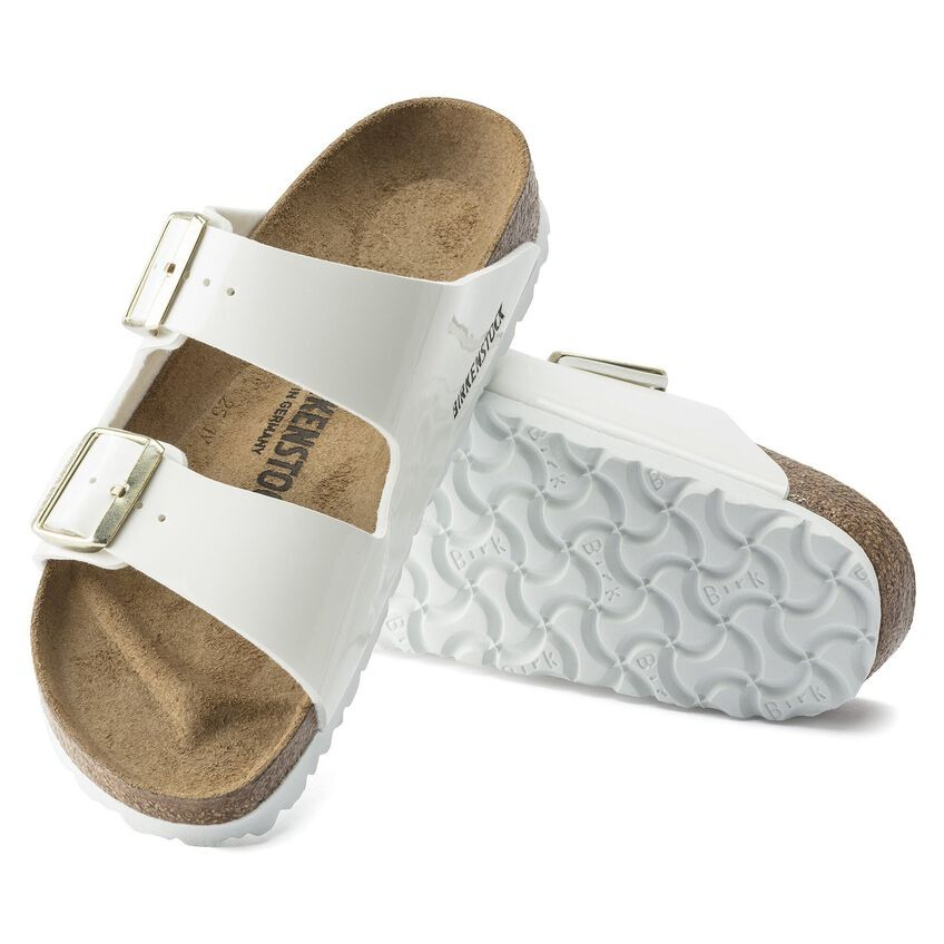 BIRKENSTOCK ARIZONA BF PATENT WHITE FOR WOMEN