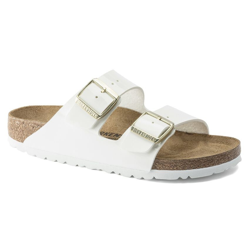 BIRKENSTOCK ARIZONA BF PATENT WHITE FOR WOMEN