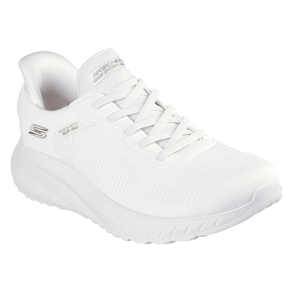 SKECHERS BOBS SQUAD CHAOS RUNNING SHOES FOR WOMEN, OFF WHITE