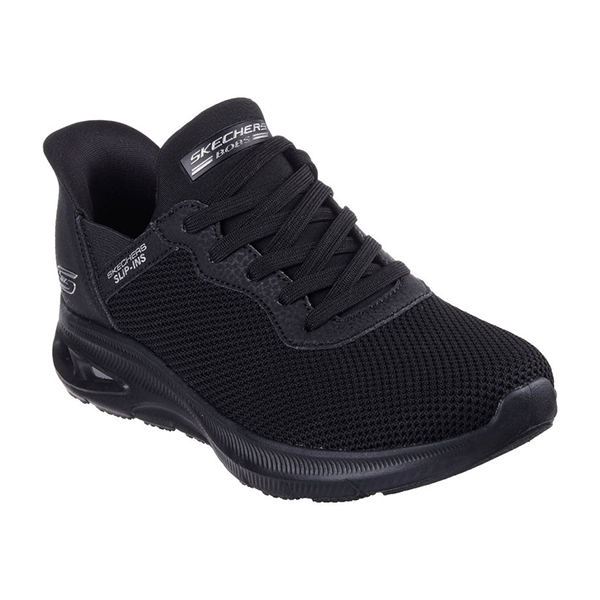 SKECHERS BOBS UNITY RUNNING SHOES FOR WOMEN, BLACK