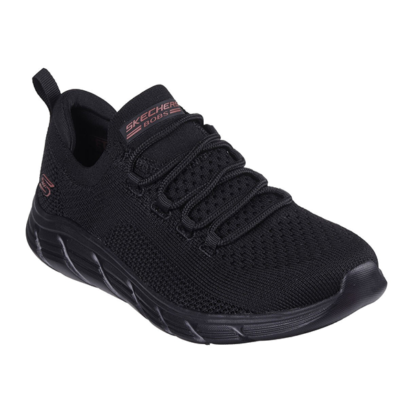 SKECHERS BOBS B FLEX LO SPORTS LIFESTYLE SHOES FOR WOMEN, BLACK