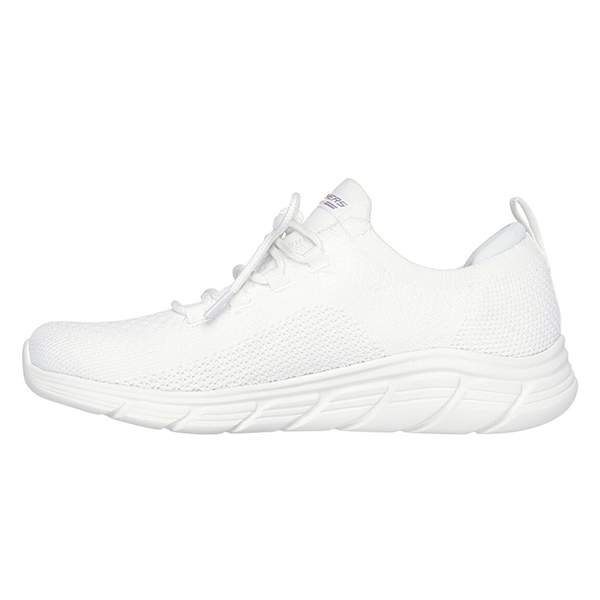 SKECHERS BOBS B FLEX LO SPORTS LIFESTYLE SHOES FOR WOMEN, WHITE