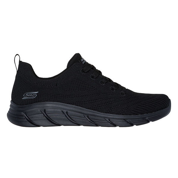 SKECHERS BOBS B FLEX LO SPORTS LIFESTYLE SHOES FOR WOMEN, BLACK