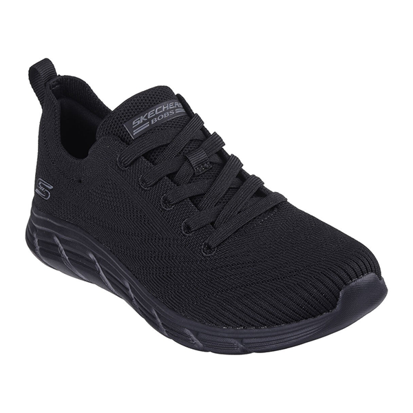 SKECHERS BOBS B FLEX LO SPORTS LIFESTYLE SHOES FOR WOMEN, BLACK