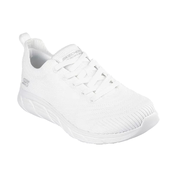 SKECHERS BOBS B FLEX LO SPORTS LIFESTYLE SHOES FOR WOMEN, WHITE