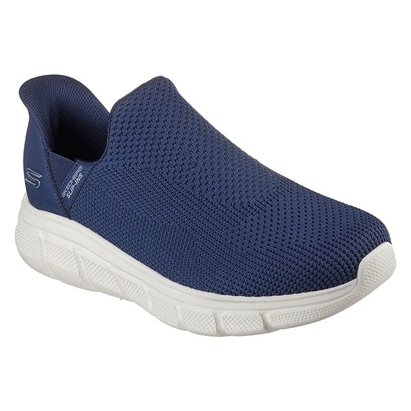 SKECHERS BOBS B FLEX LIFESTYLE SHOES FOR MEN, NAVY