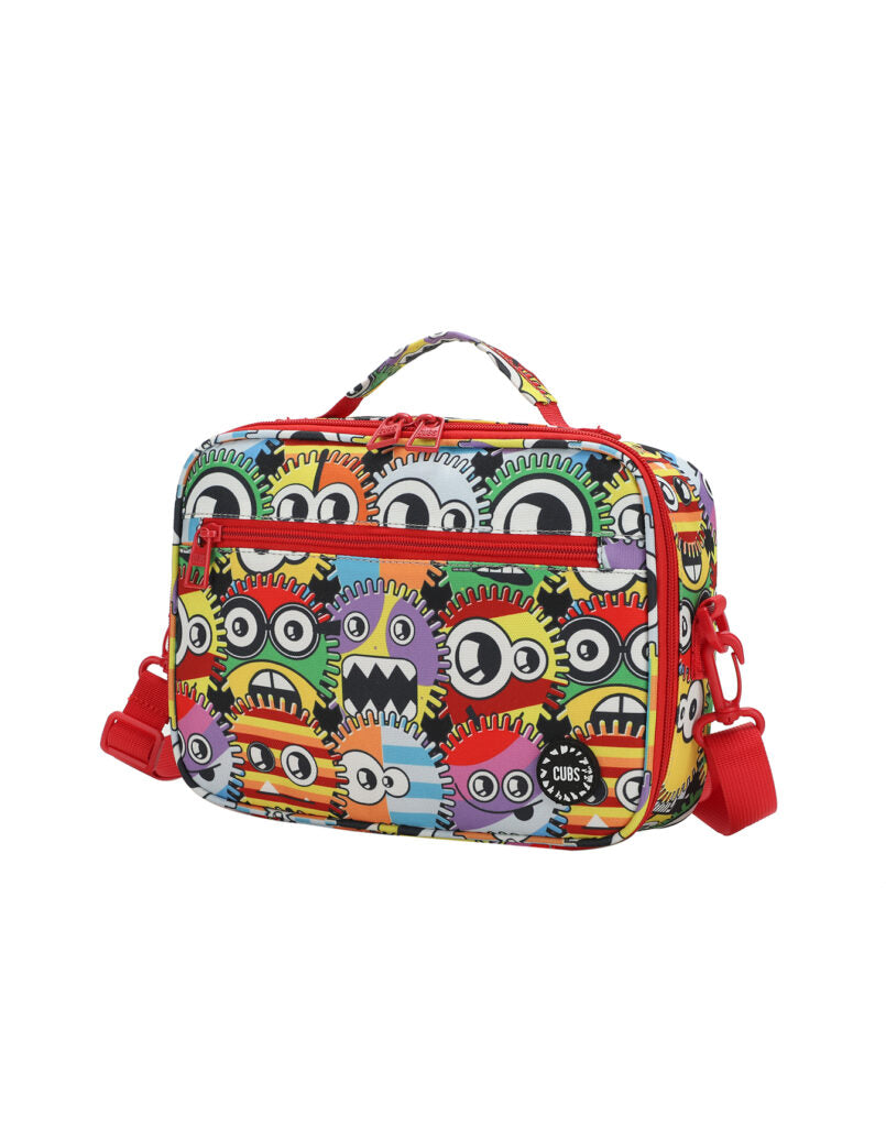 Cubs Robots Big Eyes Lunch Bag, Multicolors