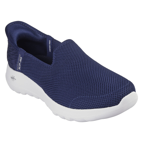 SKECHERS GO WALK JOY WALKING SHOES FOR WOMEN, NAVY & WHITE