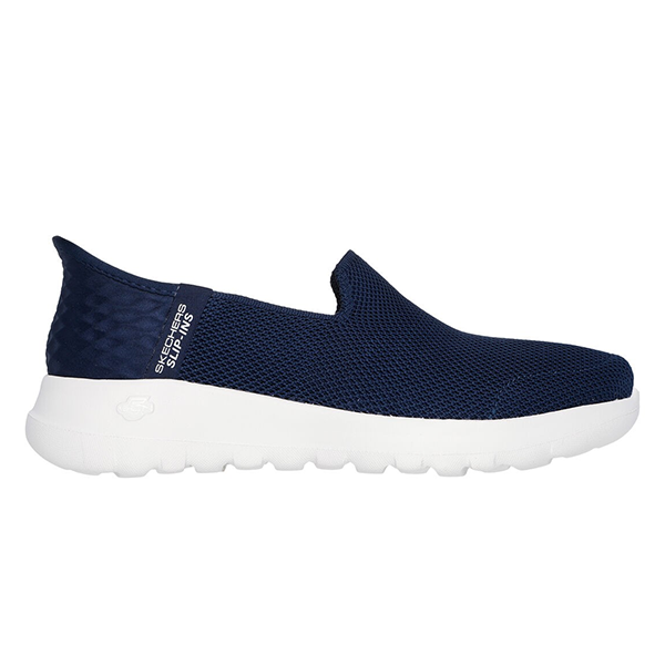 SKECHERS GO WALK JOY WALKING SHOES FOR WOMEN, NAVY & WHITE