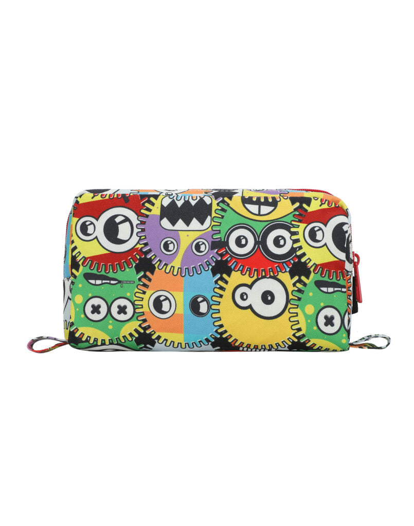 Cubs Robots Big Eyes Pencil Case, Multicolors