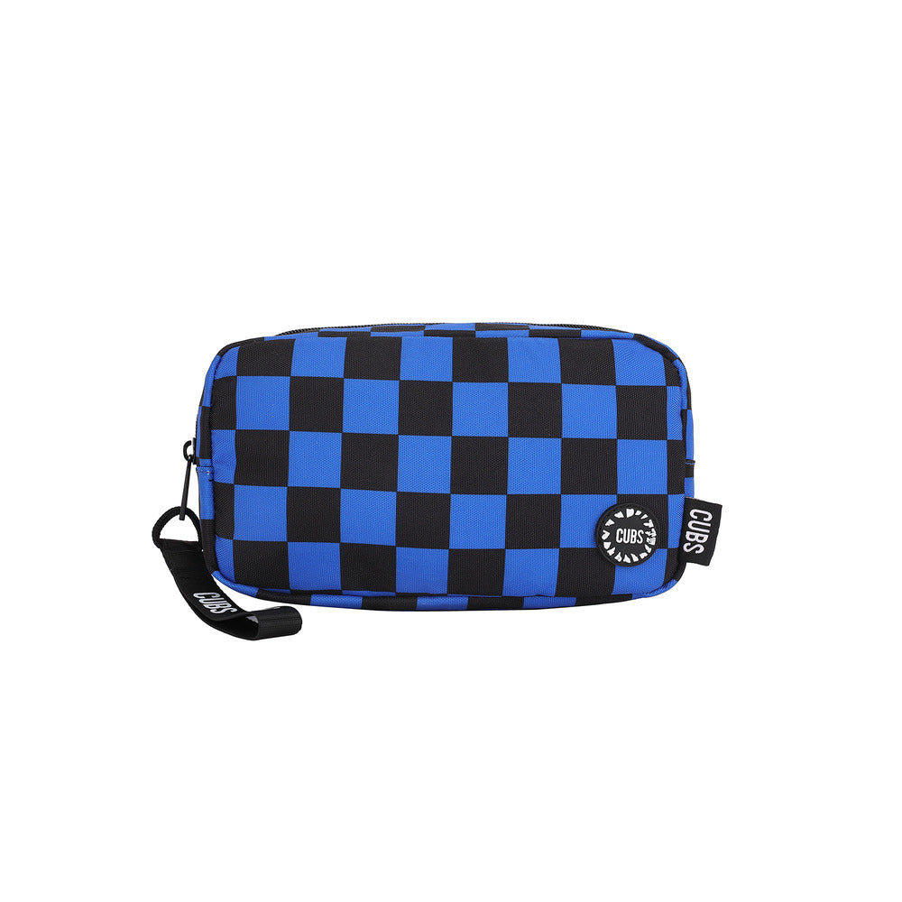 Cubs Sequin Tiger Blue Checks Pencil Case