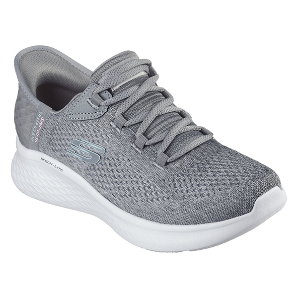 SKECHERS SKECH-LITE PRO LIFESTYLE SHOES FOR WOMEN, GREY  MULTI