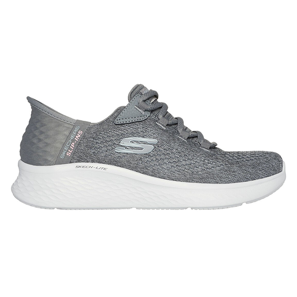 SKECHERS SKECH-LITE PRO LIFESTYLE SHOES FOR WOMEN, GREY  MULTI