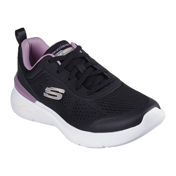 SKECHERS SKECH-AIR DYNAMIGHT 2.0 RUNNING SHOES FOR WOMEN, BLACK & MAUVE