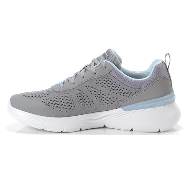 SKECHERS SKECH-AIR DYNAMIGHT 2.0 RUNNING SHOES FOR WOMEN, GREY & LIGHT BLUE