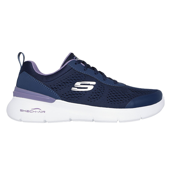 SKECHERS SKECH-AIR DYNAMIGHT 2.0 RUNNING SHOES FOR WOMEN, NAVY & LAVANDER