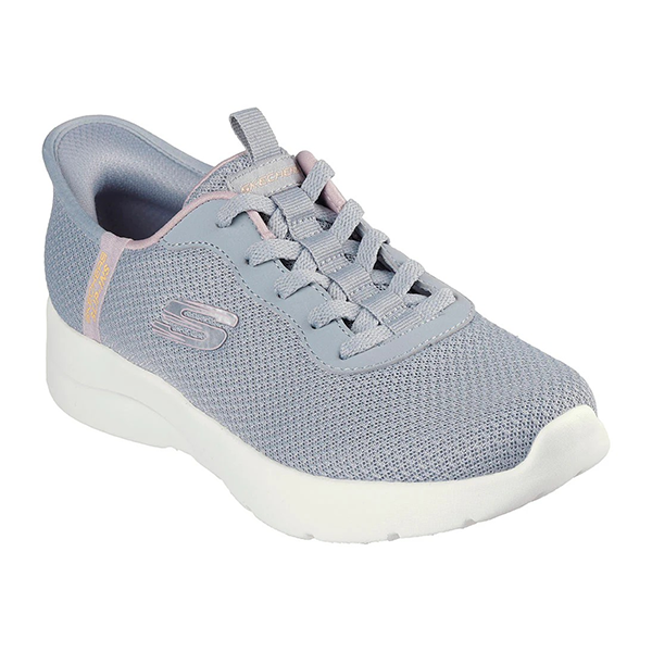 SKECHERS DYNAMIGHT 2.0 RUNNING SHOES FOR WOMEN, GREY & LAVANDER