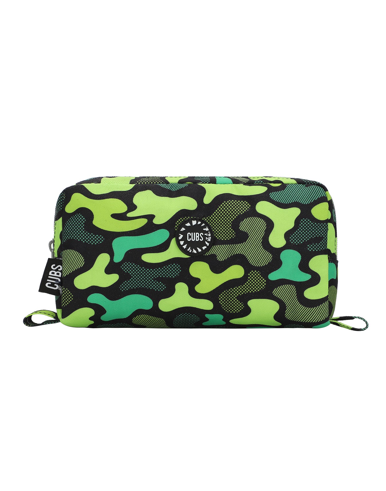 Cubs Neon Green Camo Pencil Case, Multicolors