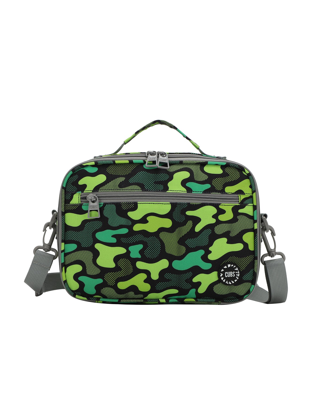 Cubs Neon Green Camo Lunch Bag, Multicolors