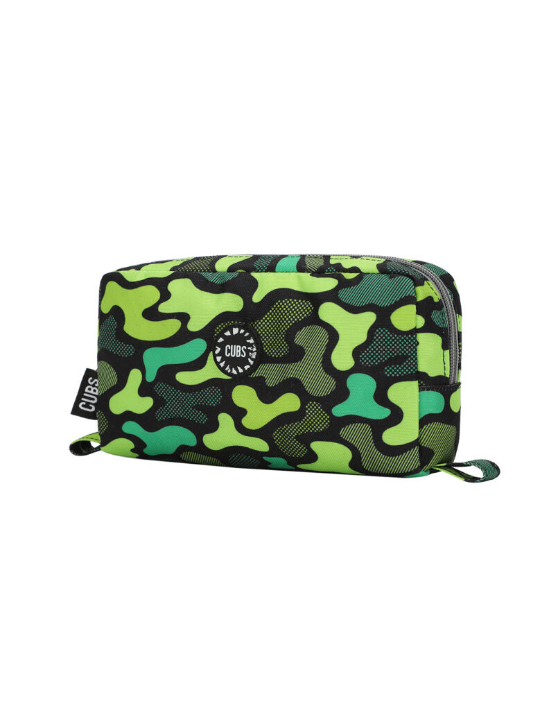 Cubs Neon Green Camo Pencil Case, Multicolors