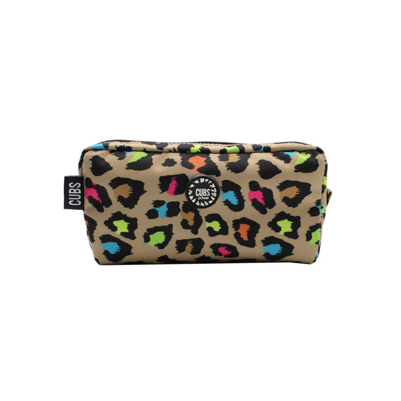 Cubs Brown Leopard Pencil Case