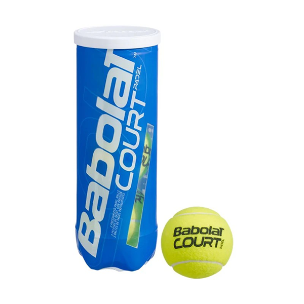 BABOLAT COURT PADEL X3 PADEL BALL FOR UNISEX, YELLOW & ORANGE