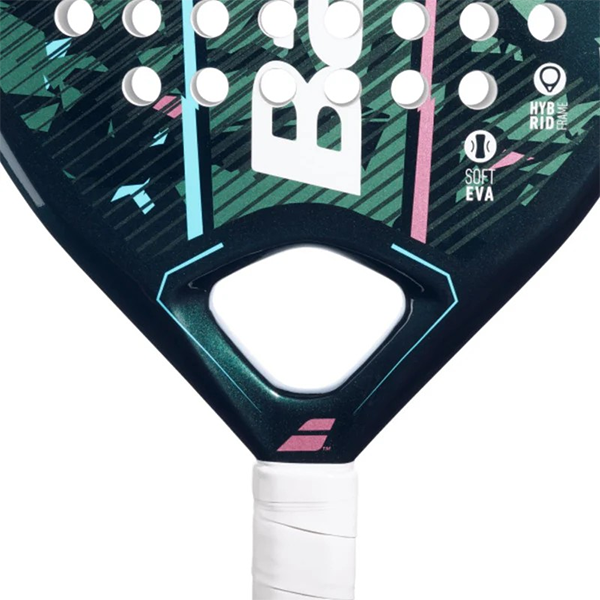 BABOLAT REVEAL PADEL RACKET FOR UNISEX, BLACK & GREEN & PURPLE