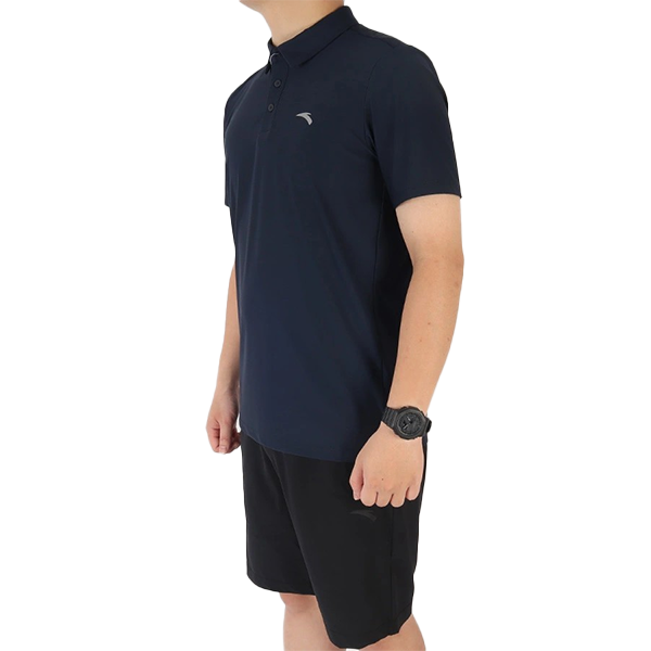 ANTA SS POLO FITNESS T-SHIRT FOR MEN, DEEP BLUE