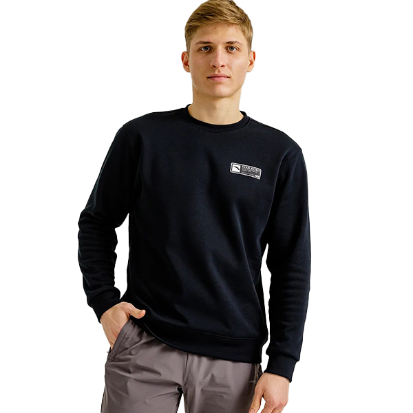 ANTA FITNESS SWEATSHIRT FOR MEN, BASIC BLACK