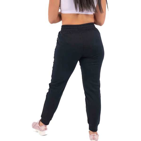 ANTA KNIT TRACK  FITNESS PANT FOR WOMEN, BASIC BLACK