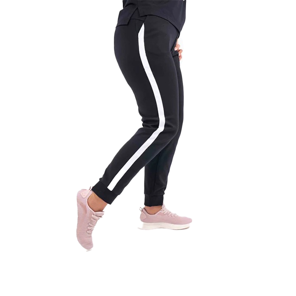 ANTA KNIT TRACK  FITNESS PANT FOR WOMEN, BASIC BLACK