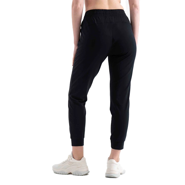 ANTA KNIT ANKLE  FITNESS PANT FOR WOMEN, BASIC BLACK