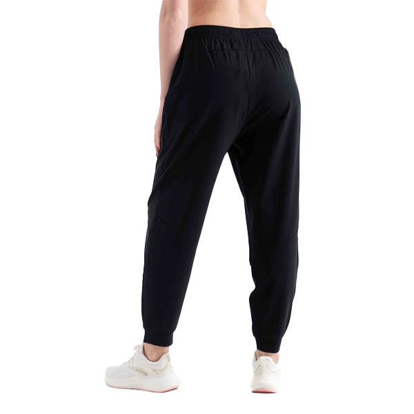 ANTA KNIT ANKLE  FITNESS PANT FOR WOMEN, BASIC BLACK