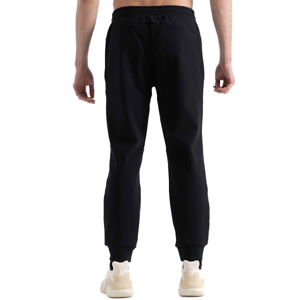 ANTA KNIT TRACK  FITNESS PANT FOR MEN, BASIC BLACK