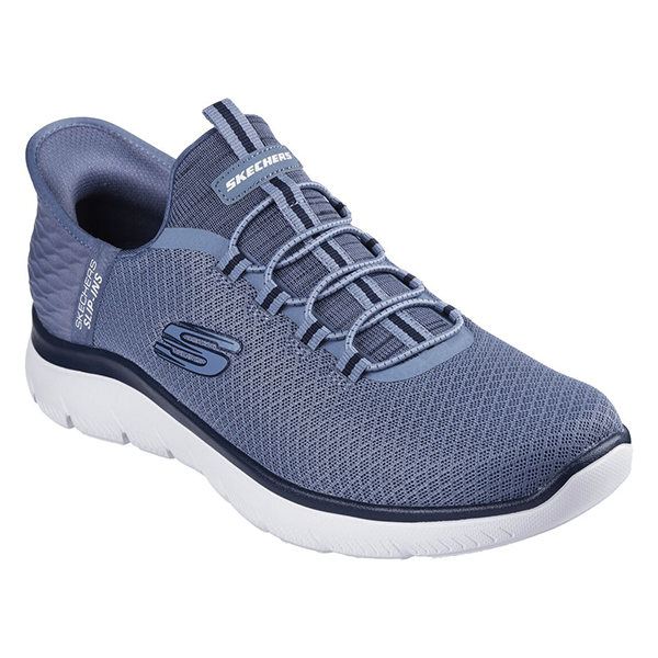 SKECHERS SUMMITS LIFESTYLE SHOES FOR MEN, SLATE