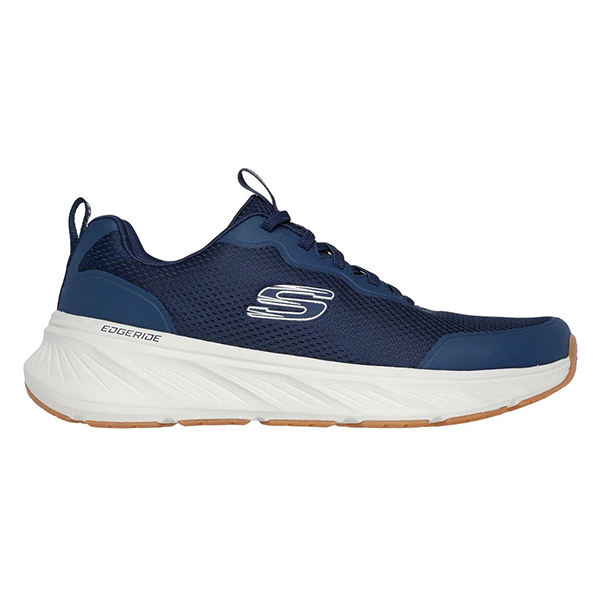 SKECHERS EDGERIDE RUNNING SHOES FOR MEN, NAVY & WHITE