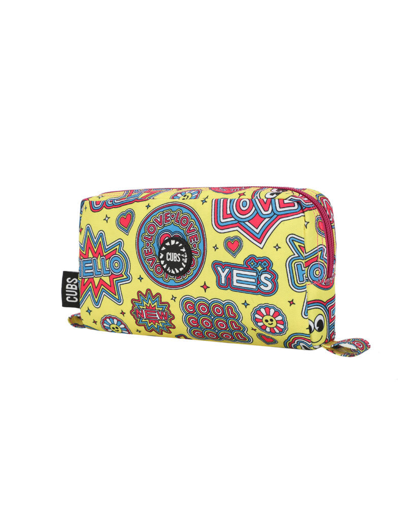 Cubs Good Vibes & Smiles Pencil Case, Multicolors