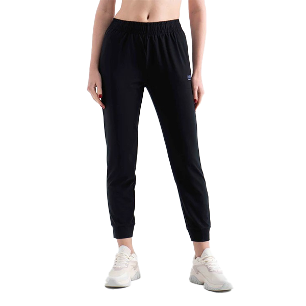 ANTA KNIT ANKLE  FITNESS PANT FOR WOMEN, BASIC BLACK