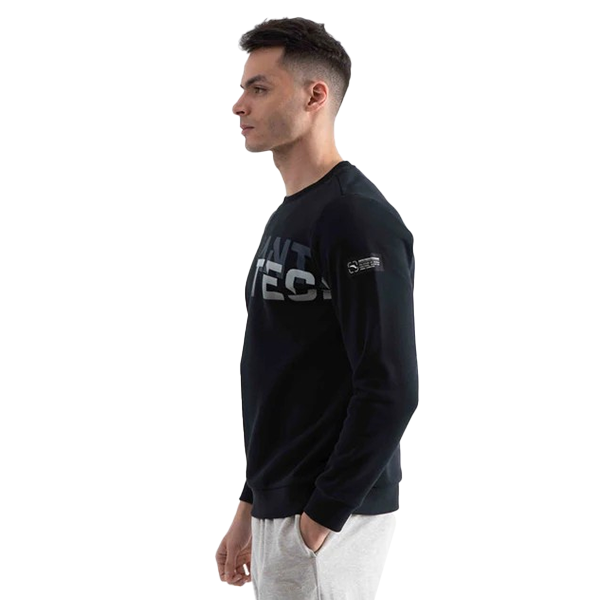 ANTA FITNESS SWEATSHIRT FOR MEN, BASIC BLACK