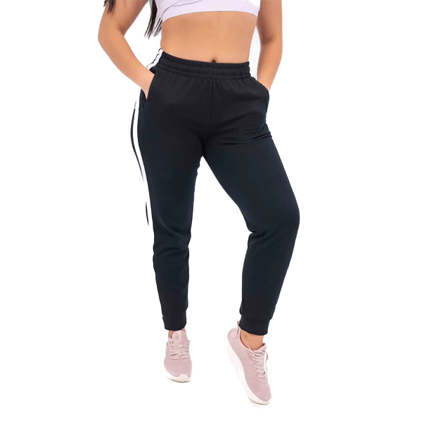 ANTA KNIT TRACK  FITNESS PANT FOR WOMEN, BASIC BLACK