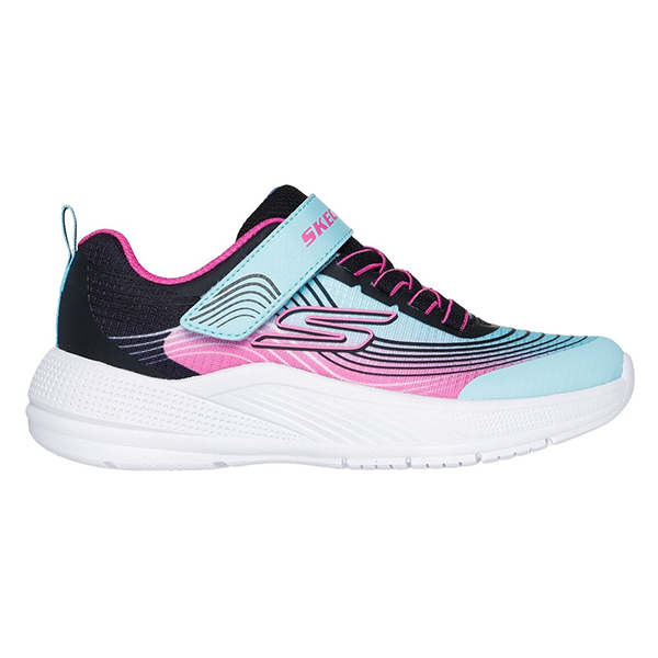 SKECHERS MICROSPEC ADVANCE RUNNING SHOES FOR GIRLS, AQUA & PURPLE