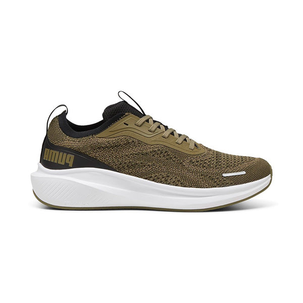 PUMA SKYROCKET LITE ENGINEERED RUNNING SHOES FOR MEN, DARK OLIVE & PUMA BLACK