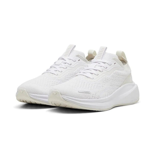 PUMA SKYROCKET LITE ENGINEERED RUNNING SHOES FOR MEN, PUMA WHITE & PUMA SILVER & VAPOR GRAY