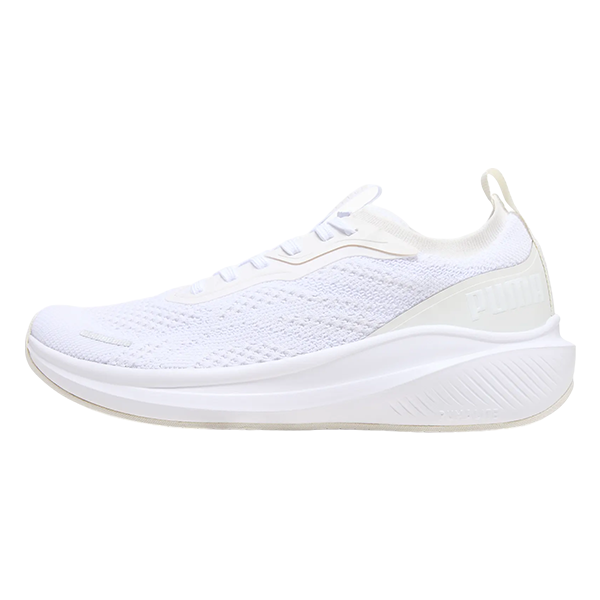 PUMA SKYROCKET LITE ENGINEERED WNS RUNNING SHOES FOR WOMEN, PUMA WHITE & PUMA SILVER & VAPOR GRAY