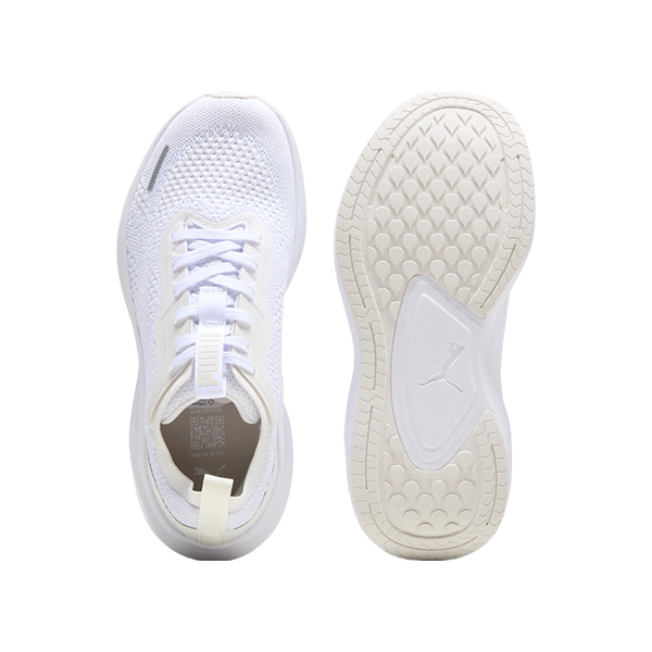 PUMA SKYROCKET LITE ENGINEERED WNS RUNNING SHOES FOR WOMEN, PUMA WHITE & PUMA SILVER & VAPOR GRAY