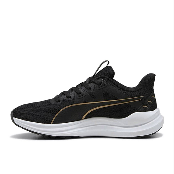 PUMA REFLECT LITE RUNNING SHOES FOR MEN, PUMA BLACK & PUMA GOLD