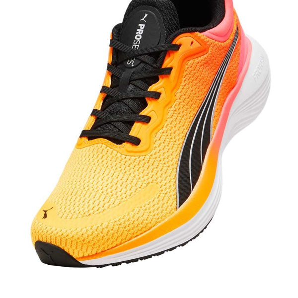 PUMA SCEND PRO RUNNING SHOES FOR MEN, SUN STREAM & SUNSET GLOW