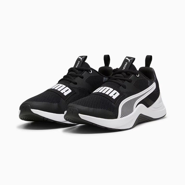 PUMA PROSPECT CROSS TRAINING SHOES FOR MEN, PUMA BLACK & PUMA WHITE