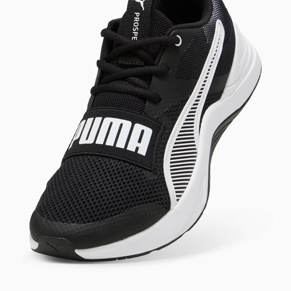 PUMA PROSPECT CROSS TRAINING SHOES FOR MEN, PUMA BLACK & PUMA WHITE